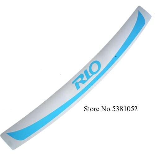 Car Interior Rear Bumper Protector Sill Cover Trim Trunk RearGuard Door Sill Plate For Kia Rio 2011-2015 2016 Car Accessories