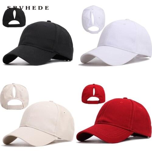 Womens Baseball Cap Summer Sun Hat Distressed Ponytail Caps Spring Vacation off white for Women Cotton
