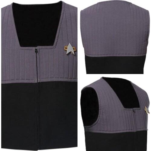 Star Cosplay Generations Trek Vest Costume Tops Uniform Halloween Carnival Costume Men Women Custom