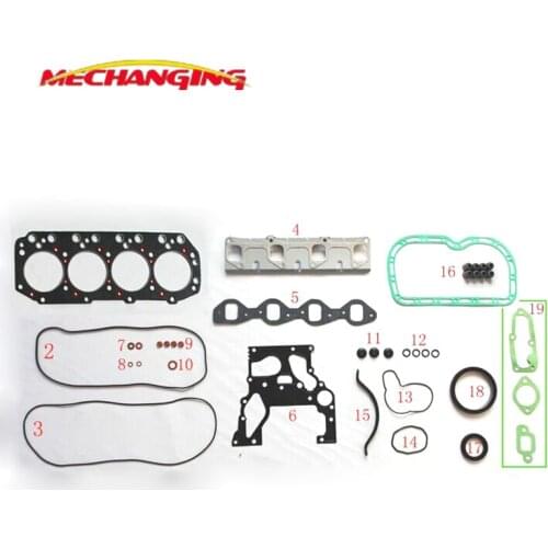 4JA1 4J41 4JB1 For ISUZU CAMPO KB 2.5 D KBD27 Full Set Engine Parts Auto Parts Engine Rebuilding Kits Engine Gasket 51017900