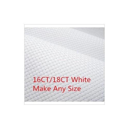 50X50cm Cross Stitch Aida Cloth Fabric Canvas 16CT OR 18CT