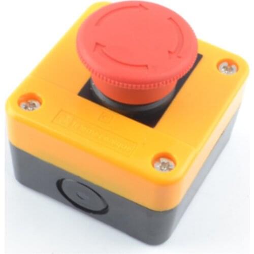 600V/10A Button Boxe-stop push button switch emergency stop switch 1NO+1NC
