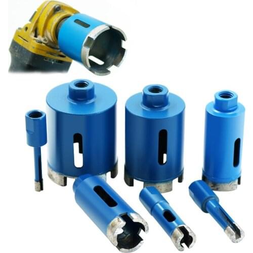 M10 Angle Grinder 6-75mm Blue Diamond Drill Cutter Saw Core Drill Bit Hole Opener For Marble Granite Brick Tile Ceramic Concrete