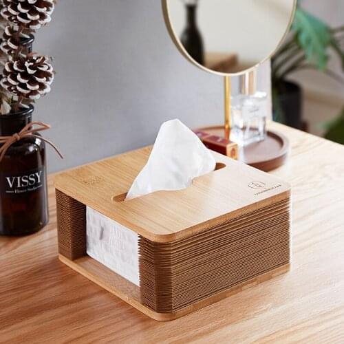 Wooden Organ Pumping Box Retractable Tissue Box Creative Home Living Room Kitchen Bedroom Coffee Table Decoration