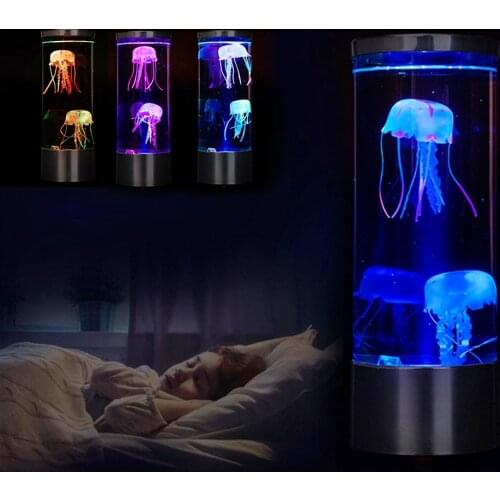 Fantasy Jellyfish Lamp 5V USB Power Color Changing Jellyfish Tank Aquarium Led Lamp Relaxing Mood Night Light Bedside Lantern