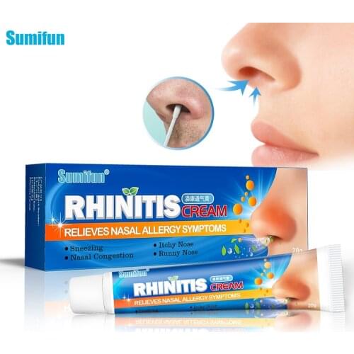 Sumifun 1box Rhinitis Cream Sinusitis Herbal Cream Nasal Congestion Relieve Itching Sneezing Refresh Mint Nose Oil Cool K10024