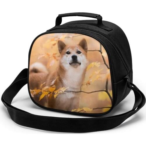 Shiba Inu Children fashion lunch bag thermal insulated bag travel casual insulated picnic bag thermo food for kids meal bag