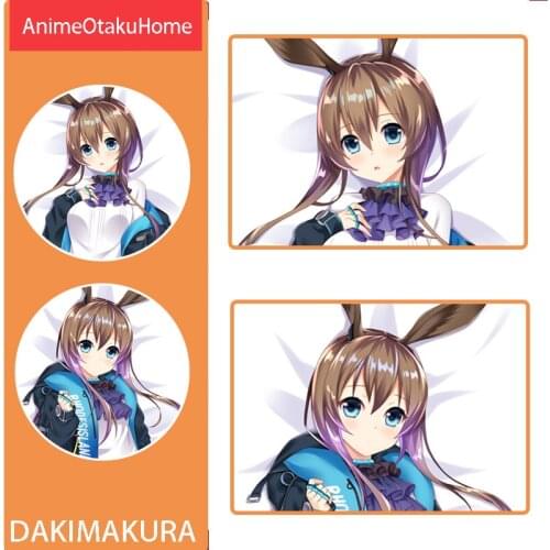Anime Arknights Amiya Sexy Lovely Girl Throw Pillow Cover Hugging Pillowcase Otaku Bedding Decoration Dakimakura Pillow Case