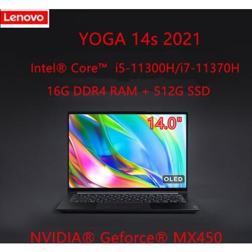 Lenovo YOGA 14s 2021 Intel i5-11300H/i7-11370H 16G RAM 512G SSD lightweight notebook Windows10 High Refresh Rate screen laptop