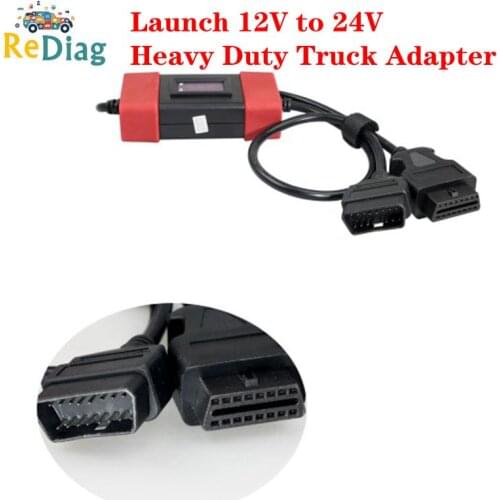 Newest Launch 12V to 24V Adapter Launch Heavy Duty Truck Diesel AdapterCable for X431 Easydiag2.0/3.0 Golo Carcare