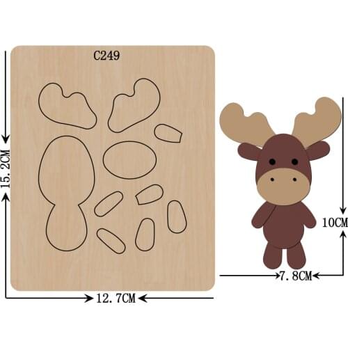 New deer Wooden die Scrapbooking C-249 Cutting Dies