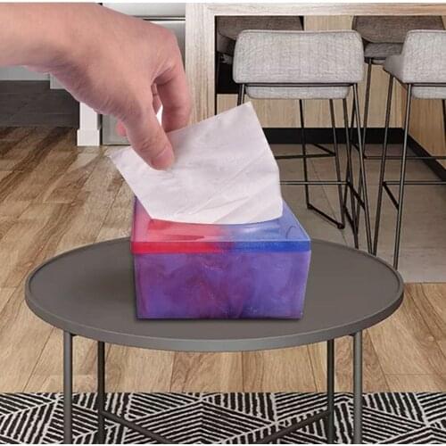 New Transparent Silicone Mould Resin Personalized Tissue Box Daily Necessities Silicone Mold Epoxy Resin Molds For Jewelry