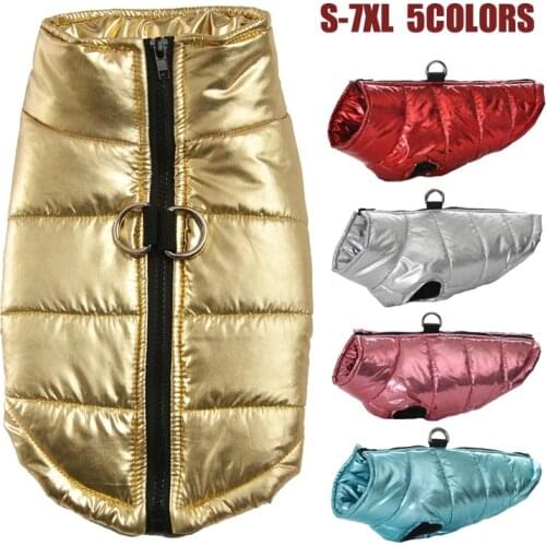 Dog clothes Small Large Dog Waterproof Clothes Puppy Pet Jacket Winter Warm Vest Dog Coat Clothing For Chihuahua French Bulldog