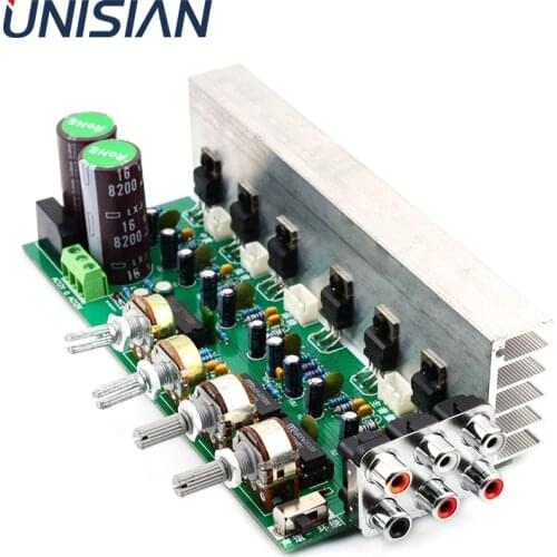 UNISIAN TDA2030 5.1 Channel Audio Amplifier Board 6*18W 6 channels Surround Center Subwoofer Power Amplifiers For Home Theater
