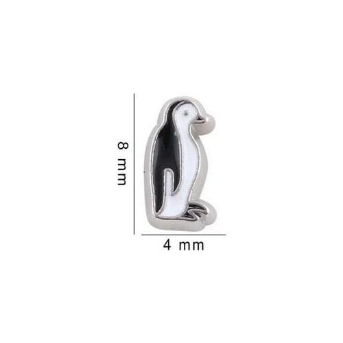 20PCS/lot Penguin Floating Locket Charms Fit For Magnetic Memory Floating Locket Jewelrys Making
