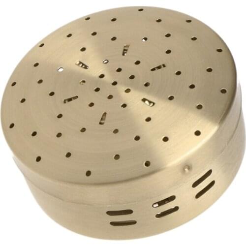 H7JC Portable Copper Acupuncture Moxa Box Moxibustion Therapy Moxa Stick Burner Box