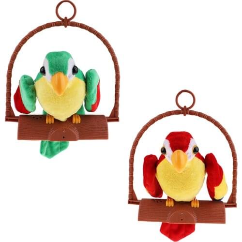 Repeat The Parrot Talk to The Parrot Bird Childrens Gift Electric Plush Toy