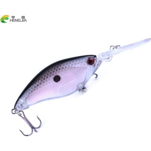 HENGJIA 1PCS Floating Deep Diving Crankbait Fishing Lures 17.8g/10.5cm Lifelike Wobblers With 6# Hooks peche isca artificial