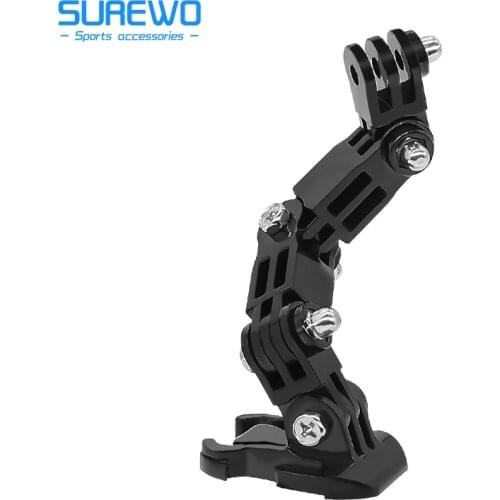 SUREWO Motorcycle Helmet Chin Mount Kits Compatible with GoPro Hero9 8 7 6 5Black,DJI Osmo Action/AKASO/Campark/YI Action Camera