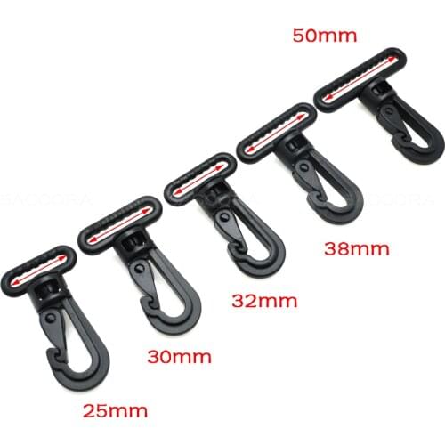 Heavy hook Olecranon hook Plastic Snap Hooks Rocker Style For Backpack Strap Paracord Lanyard Buckles Webbing 25mm 30mm 32mm 38m