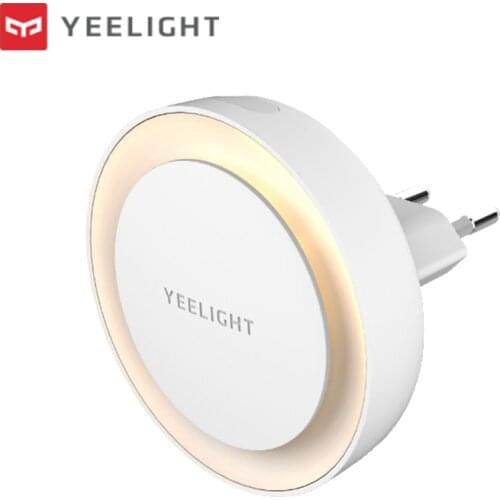 Yeelight Plug-in Light Sensor Night Light EU International Version Circular illumination Hallway Kids room Warm LED Nightlight