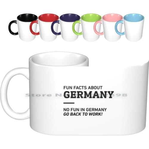 Fun Facts About Germany Ceramic Mugs Coffee Cups Milk Tea Mug Germany Work Fun Facts Funny German Deutschland Deutsch Cool