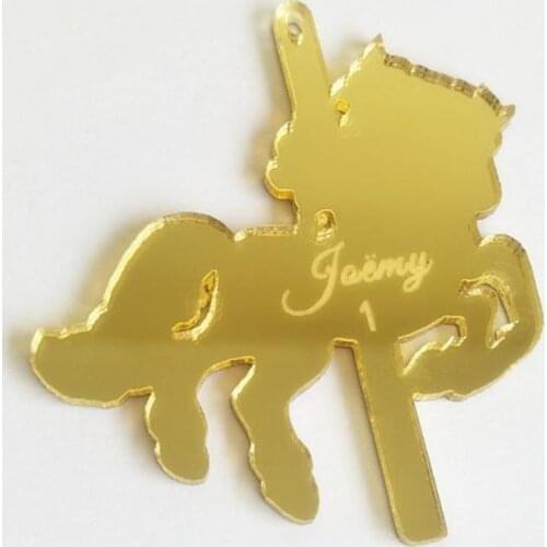 Mirror Carousel Horse Mirror Tags ,Custom Order Acrylic Mirror Tags Gift Tag Bonbonniere Tags Favor Tags