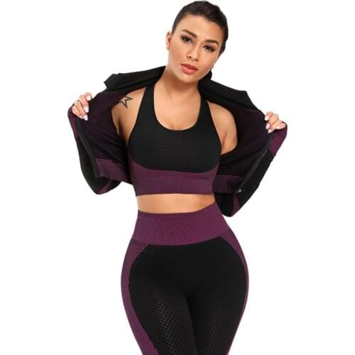 Women Seamless Camouflage High Elasticity Yoga Sports Top Pants Bra Set