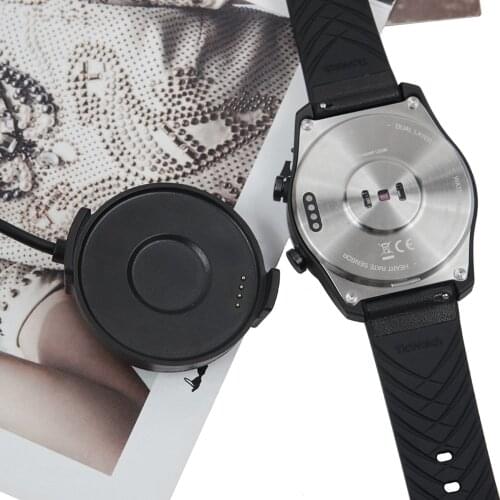 1m Smart Watch USB Charging Cradle Cable Dock Smart Bracelet Replacement Charging Cable for Ticwatch Pro 2020/Ticwatch Pro