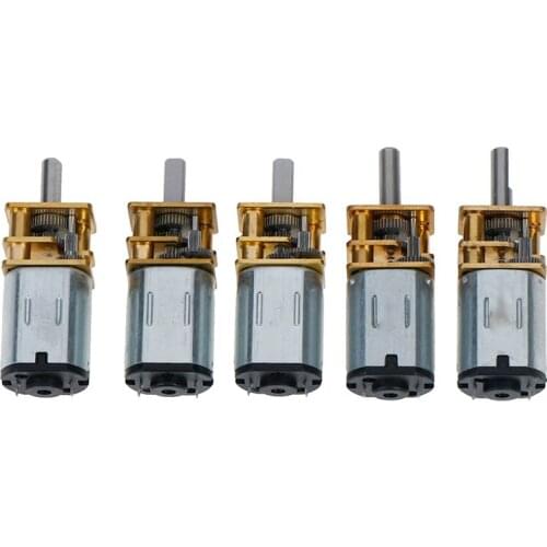 1PC DC 6V 12V Mini Micro Metal Gear Motor with Gearwheel DC Motors 20/30/50/100/200/300 RPM Wholesale