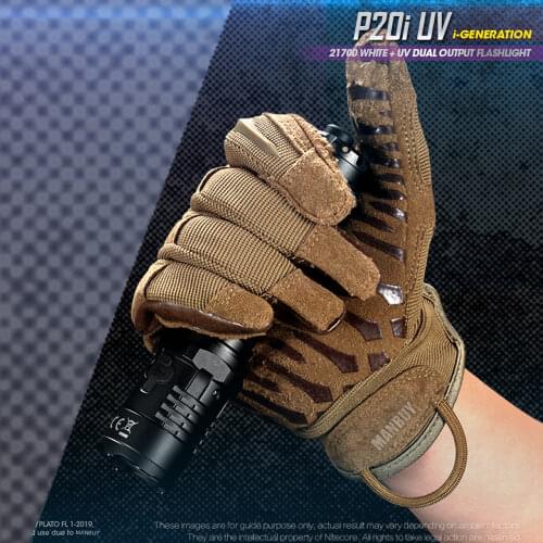 Nitecore P20iUV USB-C Rechargeable Tactical Flashlight 4000mAh 21700 Battery 4UV +1800LM LED Outdoor Hunting Torch Free Shipping