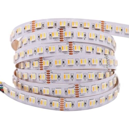 5 Colors in 1 Chip LED Strip DC12V/DC24V RGBWCW RGBCCT 60LEDs/M non-waterproof led flexible strip;5m/reel