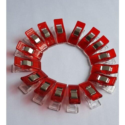 50 Pcs 8 Colors Sewing Craft Quilt Binding Plastic Clips Clamps Pack For Patchwork Decoration Clamp Clothes Clip Sewing Tools