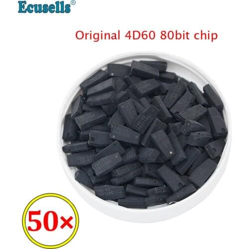 50opcs/lot Original ID4D60 4D60 chip 80bit big capacity car transponder carbon chip for Ford/Mazda ID60 80bit