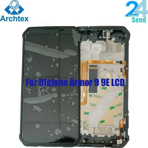6.3 inch For Original ULEFONE Armor 9 9E LCD Display With Frame+ Touch Screen Digitizer Assembly Replacement Glass