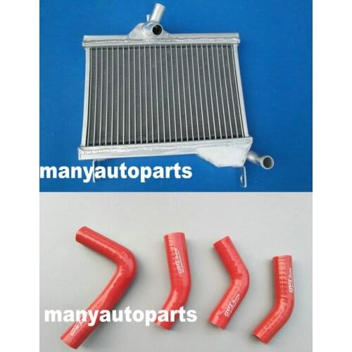 GPI Racing Aluminum Radiator + RED HOSE FOR Yamaha RZ350 RZ 350 RD350 RD250 RD 350 250