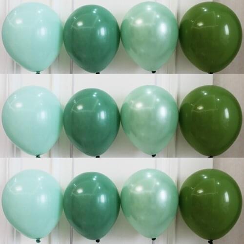 Bean Green balloons ink green balloons 10/20/30pcs 10inch Wedding Decorations Event/Party Supplies Helium balloon Arch Globos