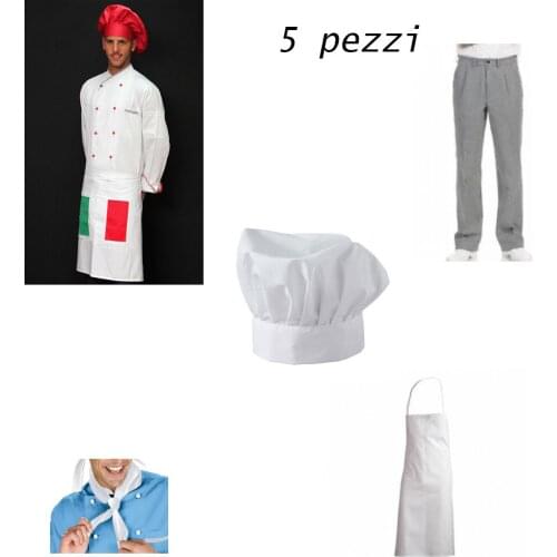 Stock lot chef kitchen restaurant chef kit jacket pantalaccio full