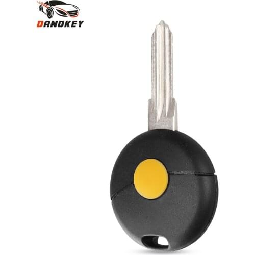 Dandkey Remote Flip Car Key Shell For Mercedes Benz Smart Fortwo 1998-2012 US Key Case Uncut Blade 1 Button Folding Car Cover