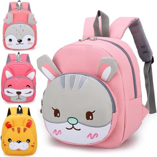 Childrens Printed Backpack Breathable Waterproof Wear-resistant Anti-theft Shock-reducing Cartoon Cute Nylon Bag
