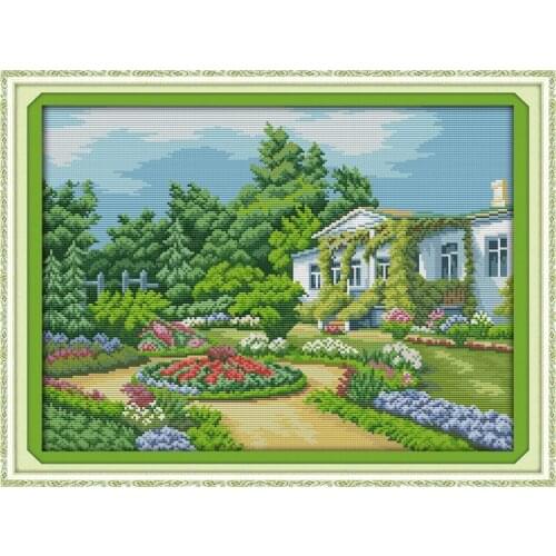 Beautiful homeland(4) cross stitch kit 14ct 11ct count printed canvas stitching embroidery DIY handmade needlework