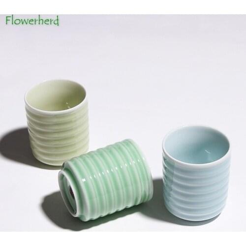 Ceramic Porcelain Tea Cup Teaware Kung Fu Tea Set Cup Household Celadon Chinese Style