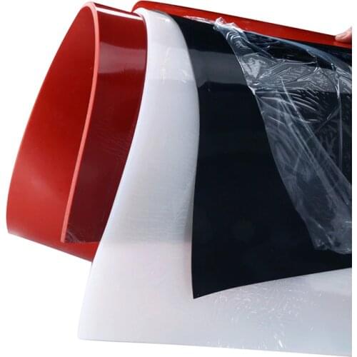 Red/Translucent/Black Silicone Rubber Sheet 500mm *500mm*1mm Sheeting for Vacuum Press Oven Heat Resistant Silicone Mat