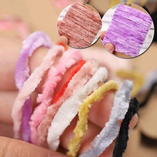Colorful Durable Plush Rope 10m*3mm Polyester Thread Cord DIY Handcrafts Material For Clothing Shoes Hats Decorative Accessories