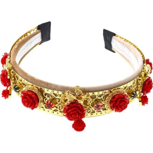 Exaggerated fashion baroque vintage hairband Baroque retro wild fashion headband temperament shoot personality headbands