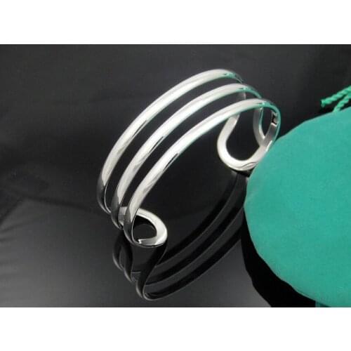 Fashion jewelry, Silver color bracelet S925 Sterling Silver color Jewelry jewelry,Brand New B332