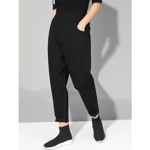 Autumn winter streetwear women cargo pants women casual pants women thick harem pants women loose pants women pants for women