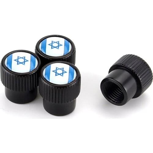 New Style Round Cap Car Wheel Tires Valves Tyre Stem Air Caps Airtight For Jaguar XF XK XKR X-type XE V12 Guitar Israel Emblem