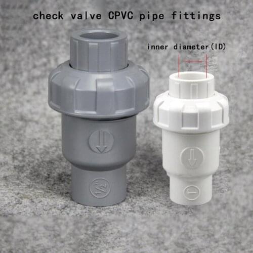 Check valve CPVC pipe fittings plumbing system parts water tube connector water pipe non-return value 1 Pcs