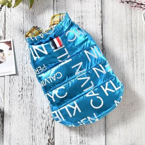 Dog clothes Warm Pet clothing Winter Dog Costume Double Sides Wear Pet Coat Jacket for Small Medium Large Dogs Chihuahua Bulldog